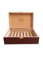 Elixirs and Co Coffret bois vide rangement Fleurs de Bach 40 emplacements
