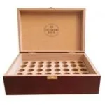 Elixirs and Co Coffret bois vide couleur acajou Fleurs de Bach