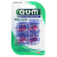 GUM Comprimes revelateurs de plaque dentaire 824 B/12 cerise
