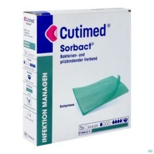 BSN Medical Cutimed Sorbact compresses 4 x 6 cm boite de 5