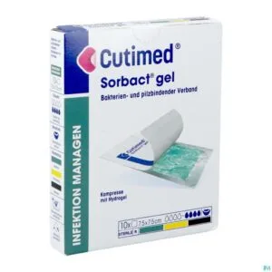 BSN Medical Cutimed Sorbact Gel 7,5 x 7,5 cm boite de 10