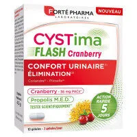 FORTE PHARMA Cystima Cranberry Flash 10 Gelules
