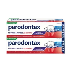 Parodontax Renforce et Protege dentifrice menthe fraiche lot de 2 x 75 ml