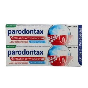 Parodontax Reparation Active Gencives dentifrice menthe fraiche lot de 2 x 75 ml