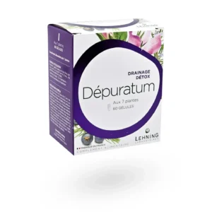 Lehning Dépuratum Drainage Détox aux 7 Plantes 60 gélules
