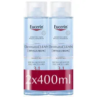 EUCERIN DermatoClean Lotion micellaire 3 en 1 lot de 2 x 400 ml