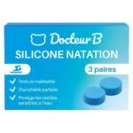 Docteur B Bouchons d'oreilles en silicone special natation 3 paires