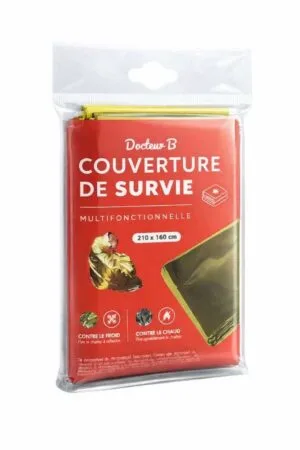Docteur B Couverture de Survie Multifonctionnelle 210 x 160 cm, 1 unite