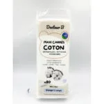 Docteur B Maxi Carres de coton ranges demaquillants, 80 carres
