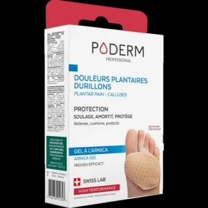 PODERM Protection douleurs plantaires et durillons gel arnica taille L, boite de 2