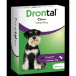 Drontal Chien 150/50/50 mg vermifuge comprimes secables - boite de 4 comprimes
