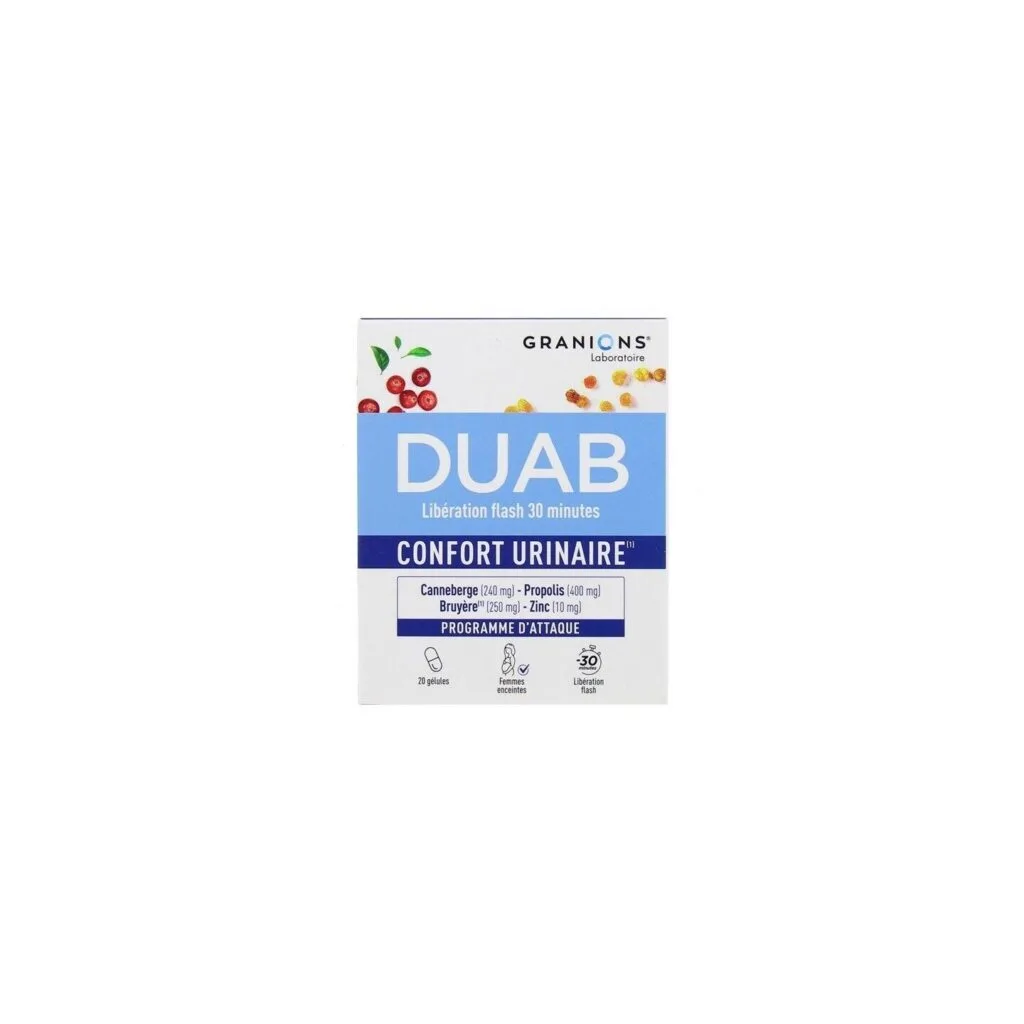 Granions Duab confort urinaire boite de 20 gelules