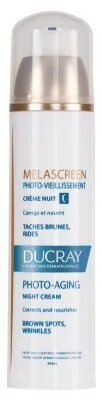 Ducray Melascreen Photo-Vieillissement Creme Nuit Taches Brunes et Rides 50 ml