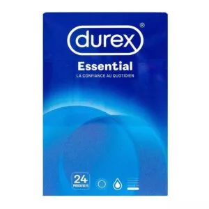 DUREX ESSENTIAL preservatif lubrifie boite de 24