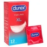 DUREX FEELING XL preservatif lubrifie boite de 12