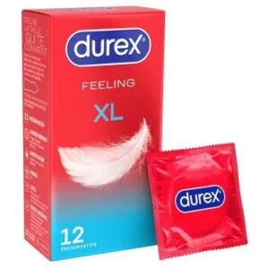 DUREX FEELING XL preservatif lubrifie boite de 12