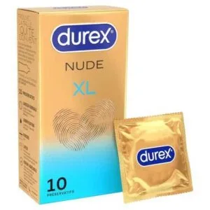DUREX NUDE preservatif lubrifie XL boite de 10