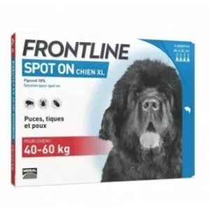 Frontline Spot On Chien XL 40-60 kg 4,02 ml - 4 pipettes