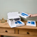 La boite de rangement mixte - 3 plateaux, 30 tubes et 21 doses (vide)