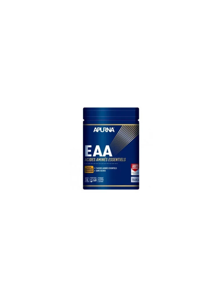 Apurna EAA Acides Amines Essentiels poudre Mangue Passion 400 g