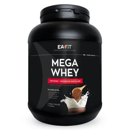 EAFIT Mega Whey chocolat pot de 750 g