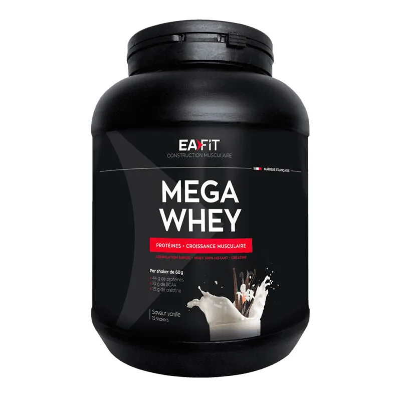 EAFIT Mega Whey vanille pot de 750 g