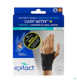 EPITACT Carp'Activ Orthese de poignet souple d'activite GAUCHE taille S