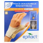 EPITACT Orthese de pouce de nuit thermoformable rigide main DROITE taille L