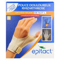 EPITACT Orthese de pouce de nuit thermoformable rigide main DROITE taille L