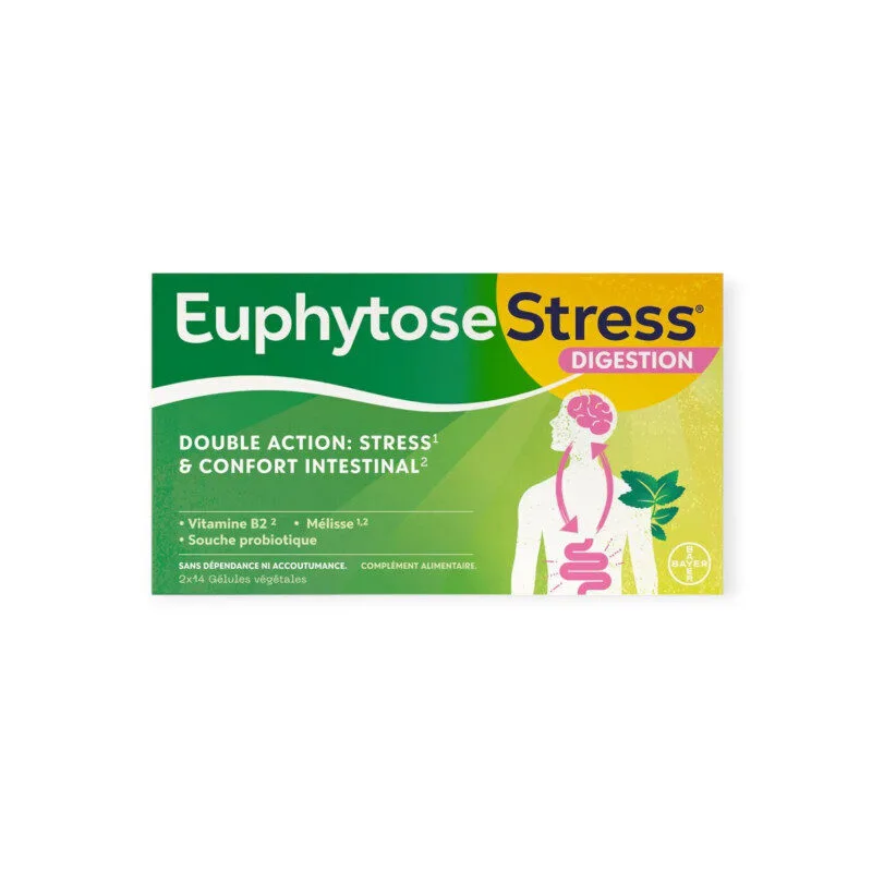 EuphytoseStress Digestion boite de 28 gelules vegetales