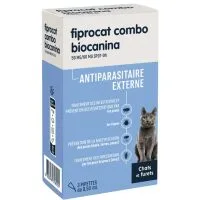 BIOCANINA Fiprocat Combo spot-on chats et furets, 3 pipettes de 0,50 ml