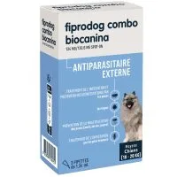 BIOCANINA Fiprodog 134 mg Combo chiens moyens 10 à 20 kg, 3 pipettes