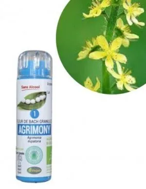Kosmeo Fleur de Bach N°1 Agrimony - Aigremoine Bio sans alcool - 130 granules