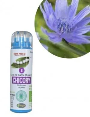 Kosmeo Fleur de Bach N°8 Chicory - Chicoree Bio sans alcool - 130 granules