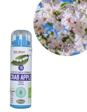 Kosmeo Fleur de Bach N°10 Crab Apple - Pommier sauvage Bio sans alcool - 130 granules
