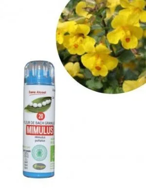 Kosmeo Fleur de Bach N°20 Mimulus - Mimule Bio sans alcool - 130 granules