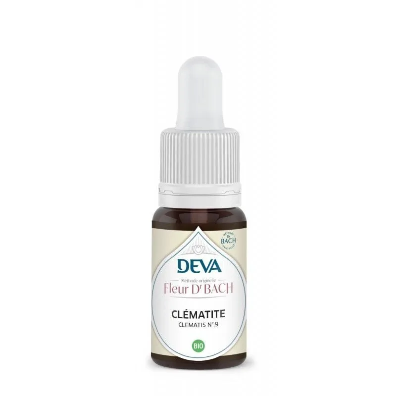 Deva Fleur de Bach Clematite - Clematis n°9 Bio - compte-gouttes 15 ml