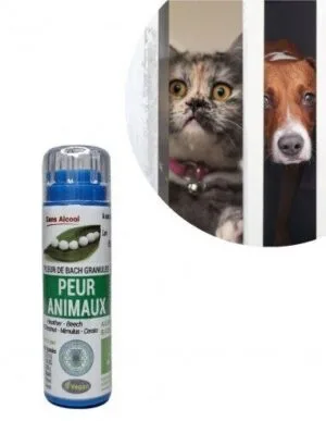 Kosmeo Fleurs de Bach Complexe Peur animaux Bio sans alcool - 120 granules