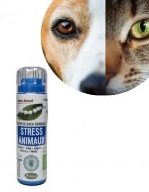 Kosmeo Fleurs de Bach Complexe Stress animaux Bio sans alcool - 120 granules