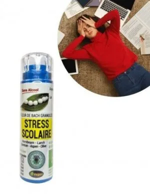 Kosmeo Fleurs de Bach Complexe Devoirs et examens - Stress scolaire Bio - 130 granules