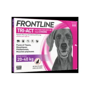 Frontline Tri-Act Chien L 20-40 kg - boite de 3 pipettes de 4 ml