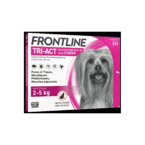 Frontline Tri-Act Chien XS 2-5 kg - boite de 3 pipettes de 0,5 ml