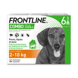 Frontline Combo Chien S 2-10 kg 0,67 ml - 6 pipettes