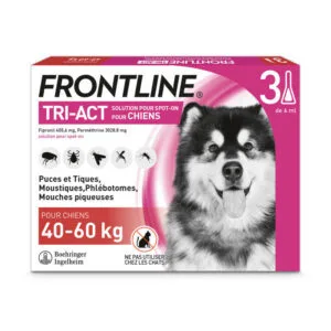 Frontline Tri-Act Chien XL 40-60 kg - boite de 3 pipettes de 6 ml