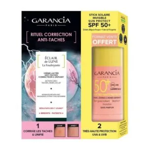 Garancia COFFRET Rituel Correction Anti-Taches - Crème Lactée 30 ml + Stick Solaire SPF50+ 15 g offert