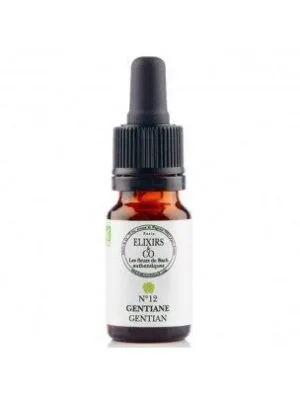 Elixirs and Co Elixir floral Bio Fleurs de Bach n12 Gentiane (Gentian) 10 ml