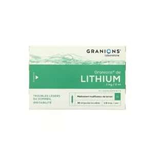 Granions de Lithium ampoules buvables 2 ml boite de 30