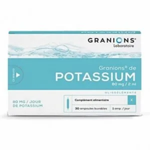 Granions de Potassium ampoules buvables 2 ml boite de 30