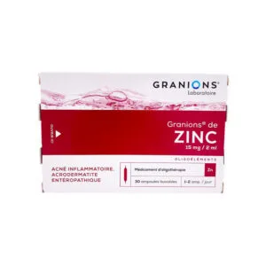 Granions de Zinc 15 mg/2 ml ampoules buvables boite de 30