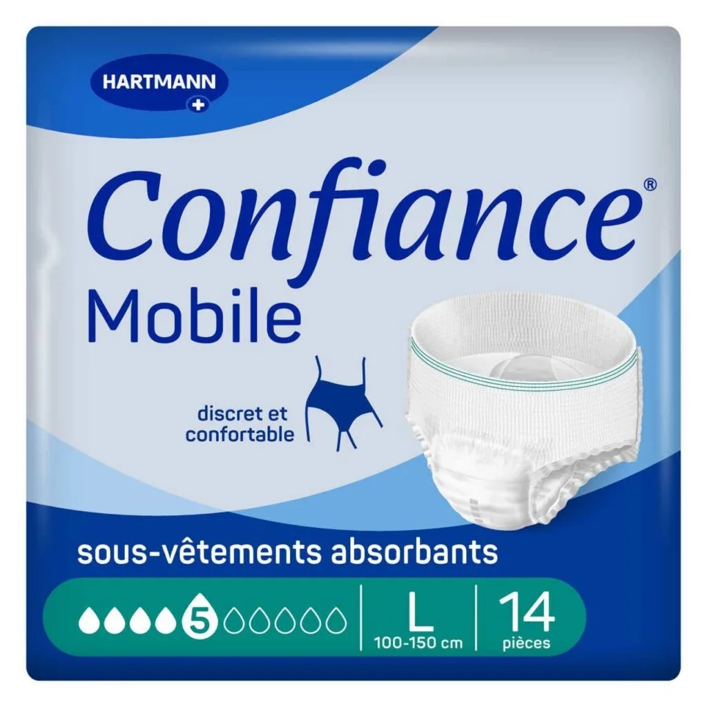 Hartmann Confiance Mobile Culottes absorbantes 5 gouttes taille L, 14 unités